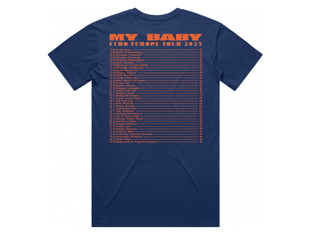 EU Tour 2025 t-shirt Blue